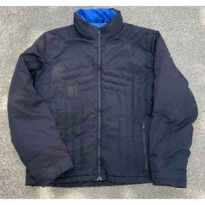 Vintage Eddie Bauer Premium Goose Down Puffer Jacket Coat Men's‎ Black XL